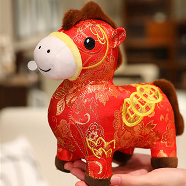 Buddha Stones, pièces de cuivre de l'année du Cheval, poupée en peluche, décoration intérieure - image 9