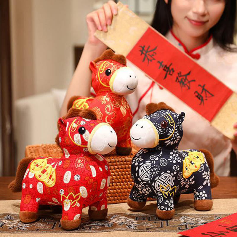 Buddha Stones, pièces de cuivre de l'année du Cheval, poupée en peluche, décoration intérieure - image 18