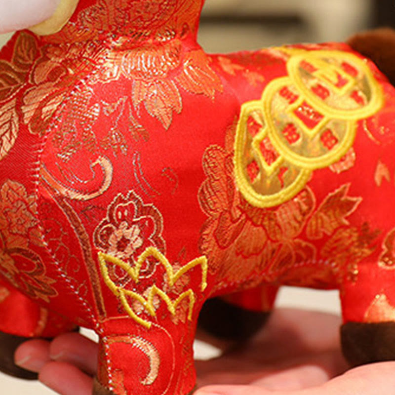 Buddha Stones, pièces de cuivre de l'année du Cheval, poupée en peluche, décoration intérieure - image 10