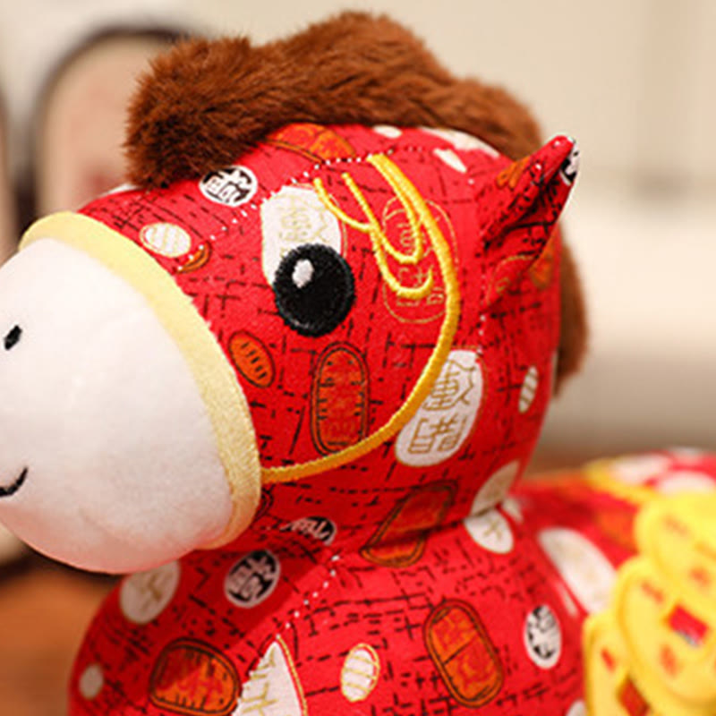 Buddha Stones, pièces de cuivre de l'année du Cheval, poupée en peluche, décoration intérieure - image 4