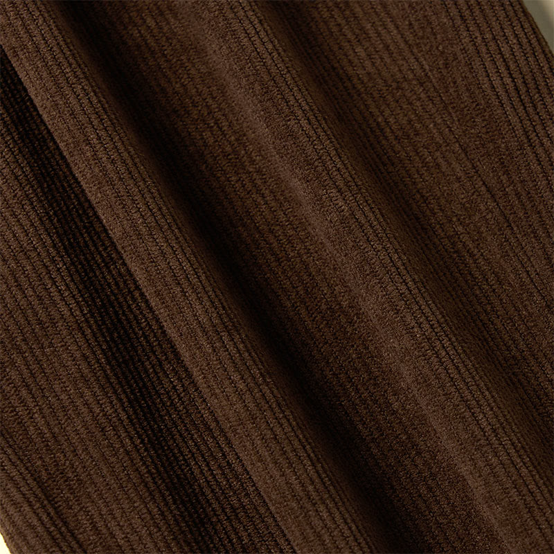 Pantalon en velours côtelé uni Buddha Stones pour femme, avec poches - image 9