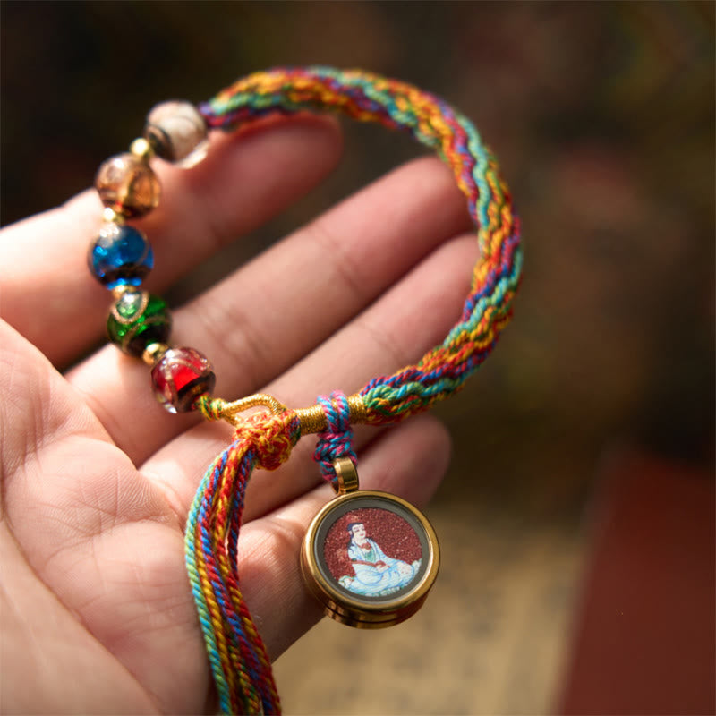 Bracelet en cinabre avec Buddha Stones, Thangka du zodiaque chinois, Bouddha natal et porte-bonheur - image 0