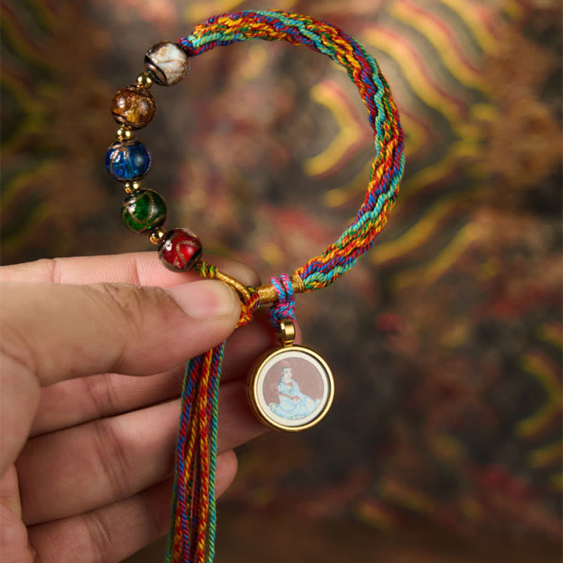 Bracelet en cinabre avec Buddha Stones, Thangka du zodiaque chinois, Bouddha natal et porte-bonheur - image 6