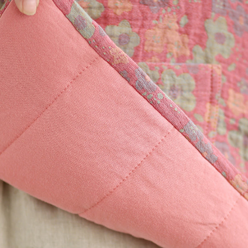 Veste d'hiver pour femme Buddha Stones en coton épais à manches longues et poches, motif floral. - image 16