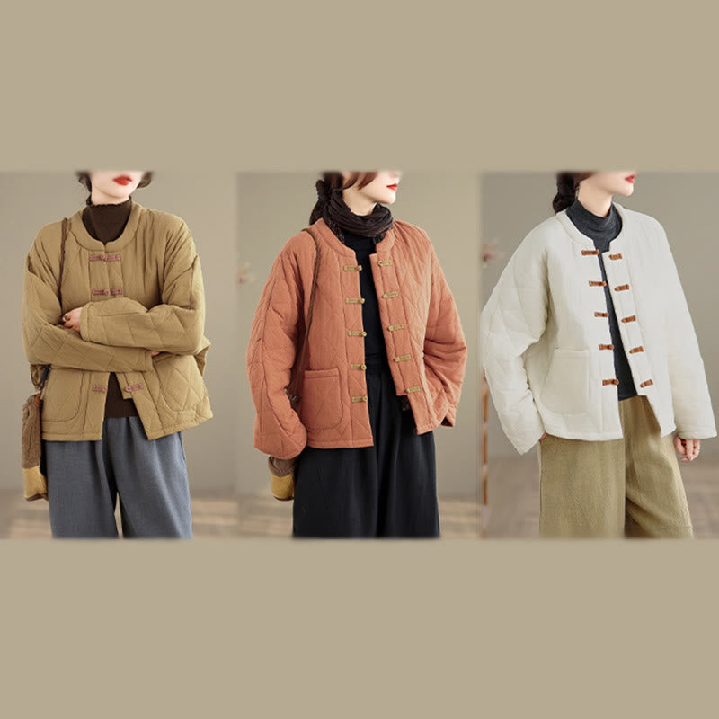 Veste Tai Chi Zen à manches longues et poches pour femme en coton uni Buddha Stones - image 25