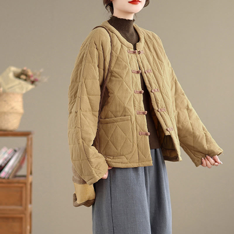 Veste Tai Chi Zen à manches longues et poches pour femme en coton uni Buddha Stones - image 11