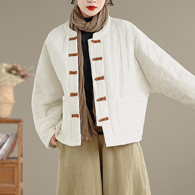 Veste Tai Chi Zen à manches longues et poches pour femme en coton uni Buddha Stones - image 18