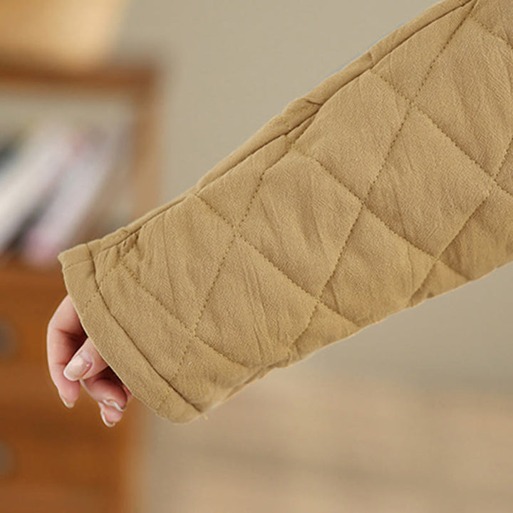 Veste Tai Chi Zen à manches longues et poches pour femme en coton uni Buddha Stones - image 13