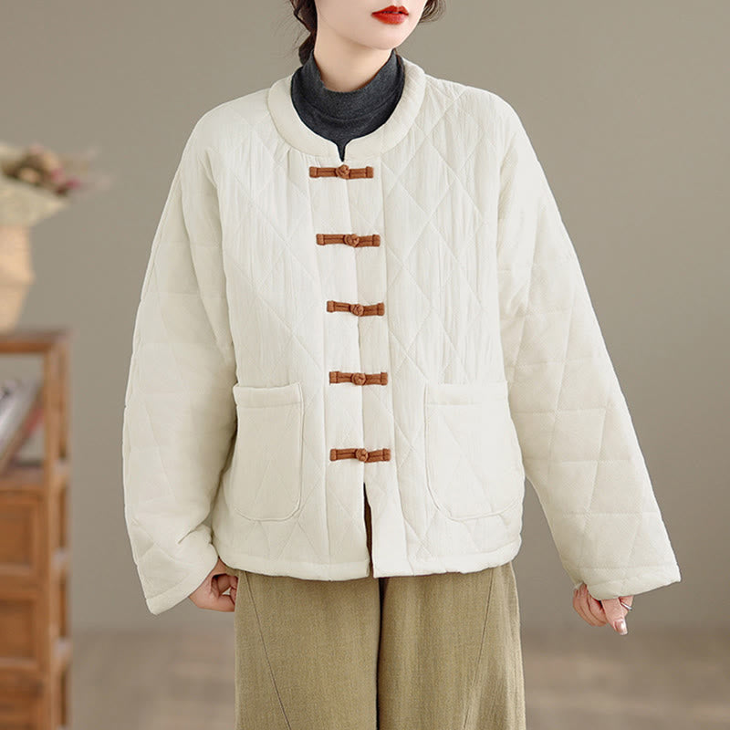 Veste Tai Chi Zen à manches longues et poches pour femme en coton uni Buddha Stones - image 22