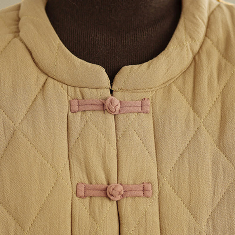 Veste Tai Chi Zen à manches longues et poches pour femme en coton uni Buddha Stones - image 12