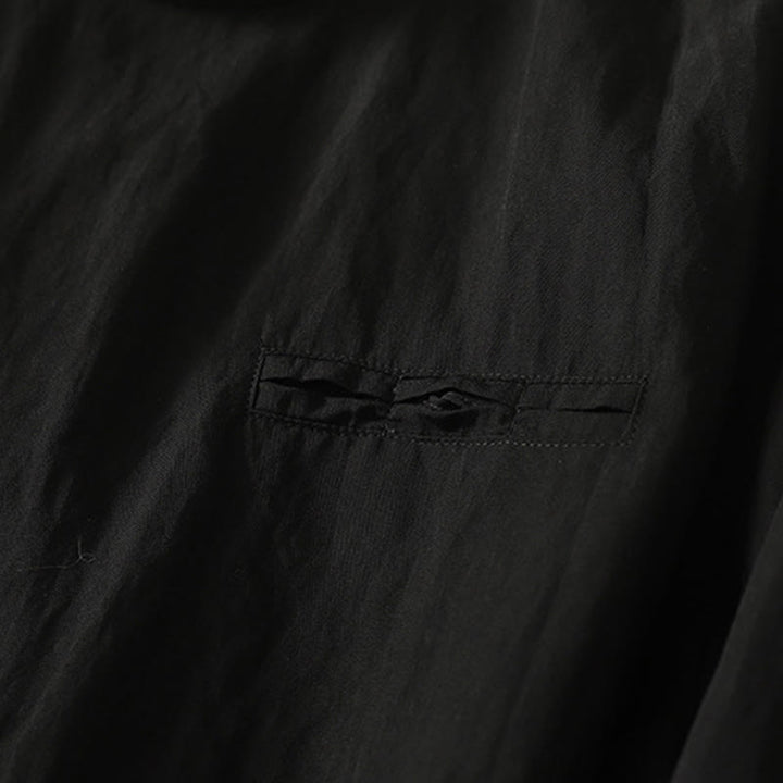 Chemise en coton à manches longues pour femme, ornée de Buddha Stones, col montant et boutons grenouille chinois, design simple. - image 13