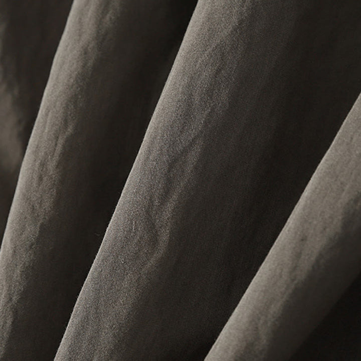 Chemise en coton à manches longues pour femme, ornée de Buddha Stones, col montant et boutons grenouille chinois, design simple. - image 7