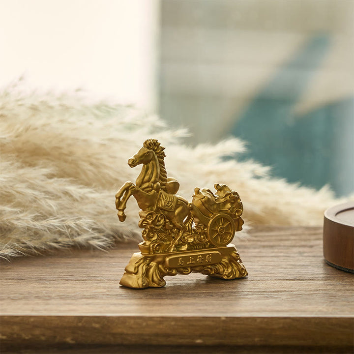 Buddha Stones « Devenez riche maintenant » Année du Cheval Lingot de chou Décoration d'intérieur - image 2