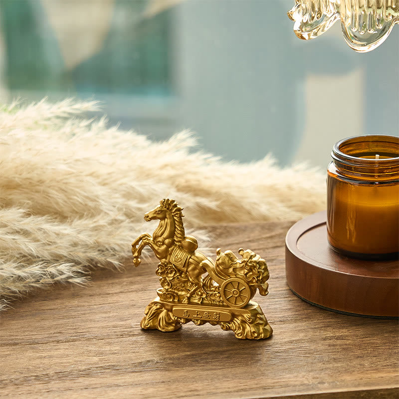 Buddha Stones « Devenez riche maintenant » Année du Cheval Lingot de chou Décoration d'intérieur - image 3