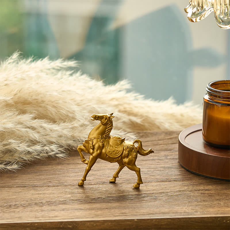 Buddha Stones Année du Cheval Lingot Succès Alliage Décoration de la Maison - image 3