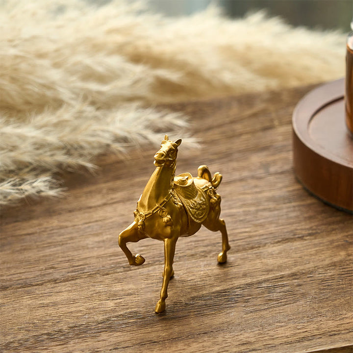 Buddha Stones Année du Cheval Lingot Succès Alliage Décoration de la Maison - image 2