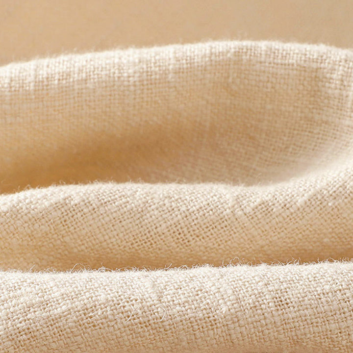 Chemise en lin à manches longues pour femme, motif contrasté de Buddha Stones , motif grenouille chinoise, boutons - image 15