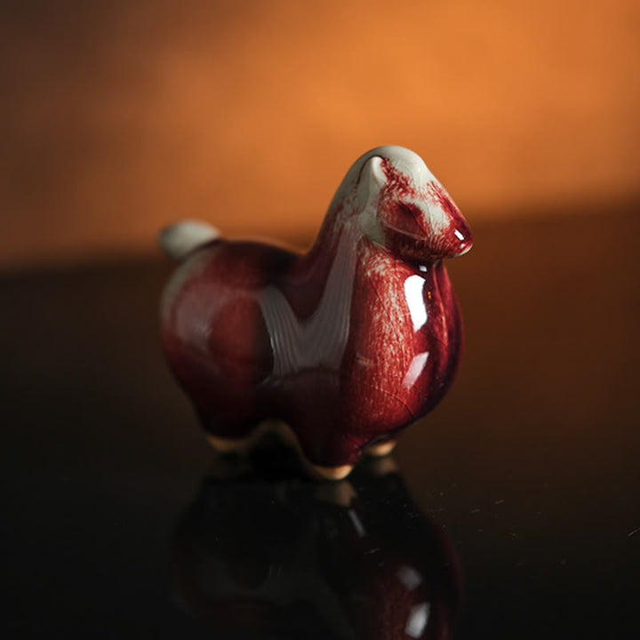 Buddha Stones, céramiques de l'année du Cheval, décoration de maison symbole de prospérité - image 1