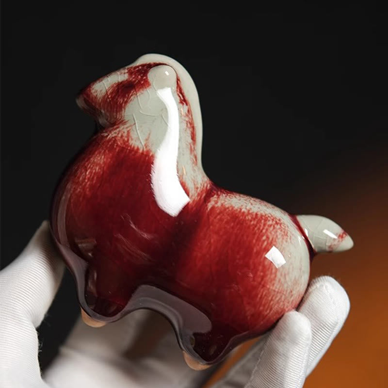 Buddha Stones, céramiques de l'année du Cheval, décoration de maison symbole de prospérité - image 3