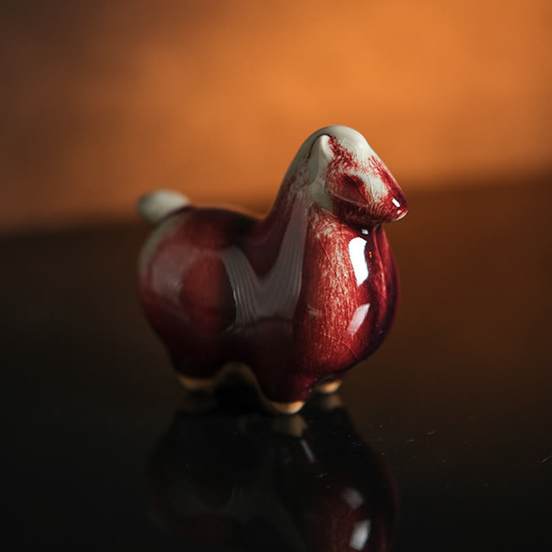 Buddha Stones, céramiques de l'année du Cheval, décoration de maison symbole de prospérité - image 1