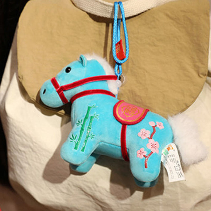 Buddha Stones Année du Cheval Bambou Dragon Lotus Phénix Peluche Décoration d'intérieur - image 14