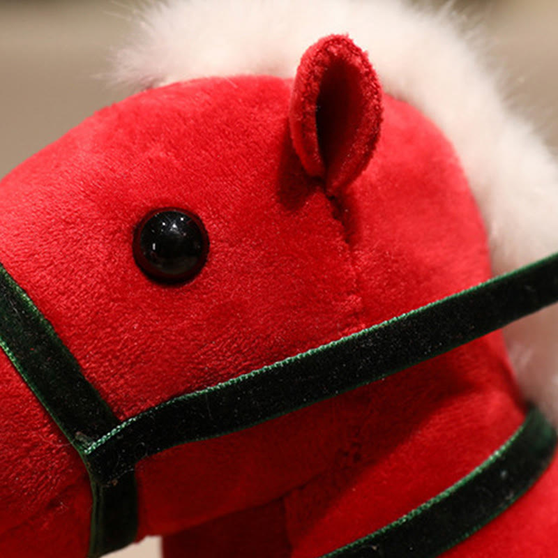 Buddha Stones Année du Cheval Bambou Dragon Lotus Phénix Peluche Décoration d'intérieur - image 2