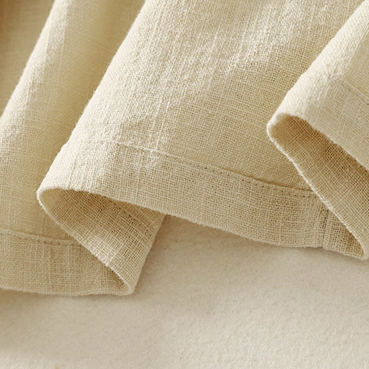 Chemise à manches longues pour femme en coton et lin, style zen, ornée de boutons grenouille et de Buddha Stones - image 15