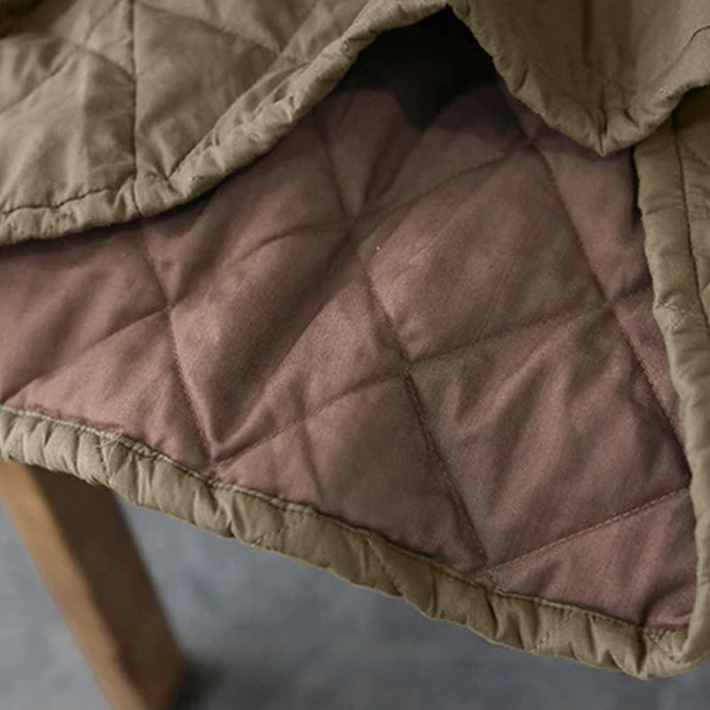 Jupe thermique rembourrée en coton uni pour femme Buddha Stones, longueur 7-8, avec poches - image 8