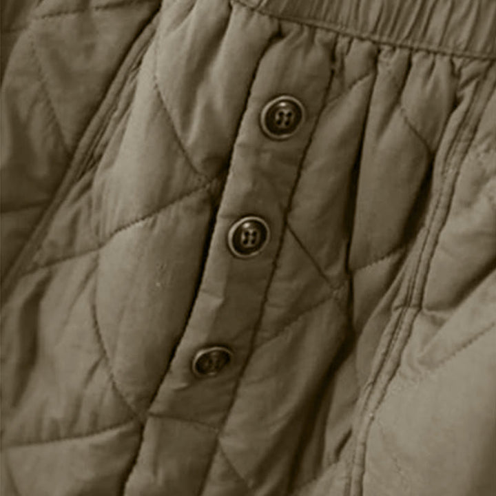 Jupe thermique rembourrée en coton uni pour femme Buddha Stones, longueur 7-8, avec poches - image 5