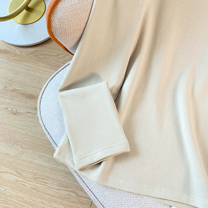 Chemise à manches longues en coton pour femme, motif Buddha Stones , col montant et boutons brandebourg, couleur unie printanière - image 11