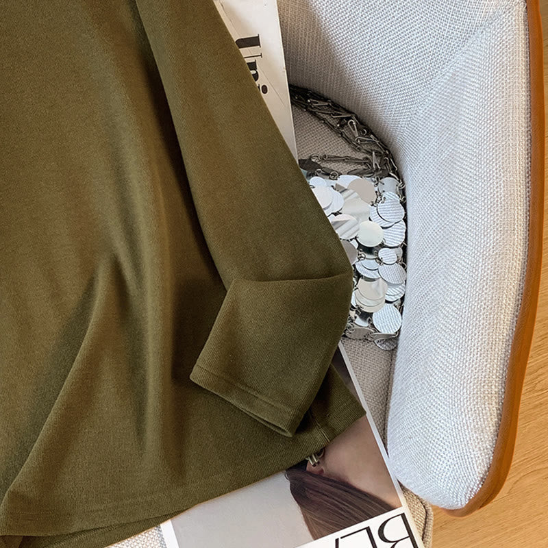 Chemise à manches longues en coton pour femme, motif Buddha Stones , col montant et boutons brandebourg, couleur unie printanière - image 21