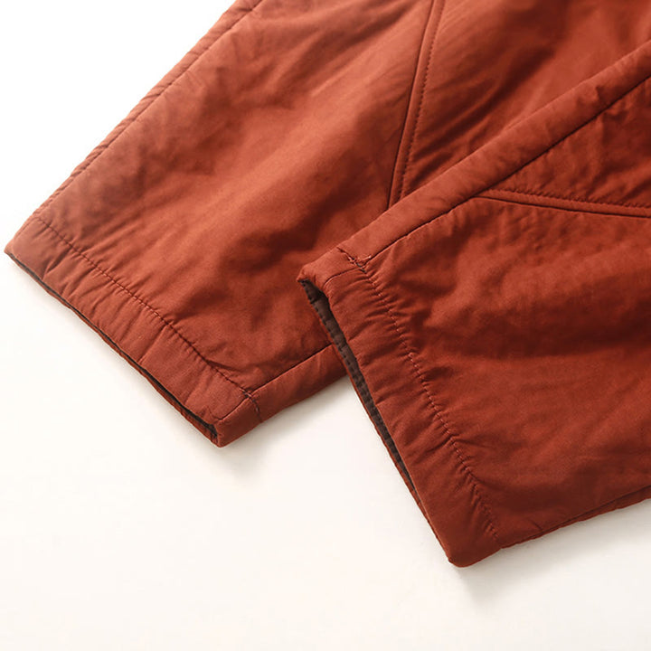 Pantalon harem épais à taille élastique, coupe unie, avec poches, pour femme Buddha Stones, idéal pour l'hiver. - image 11