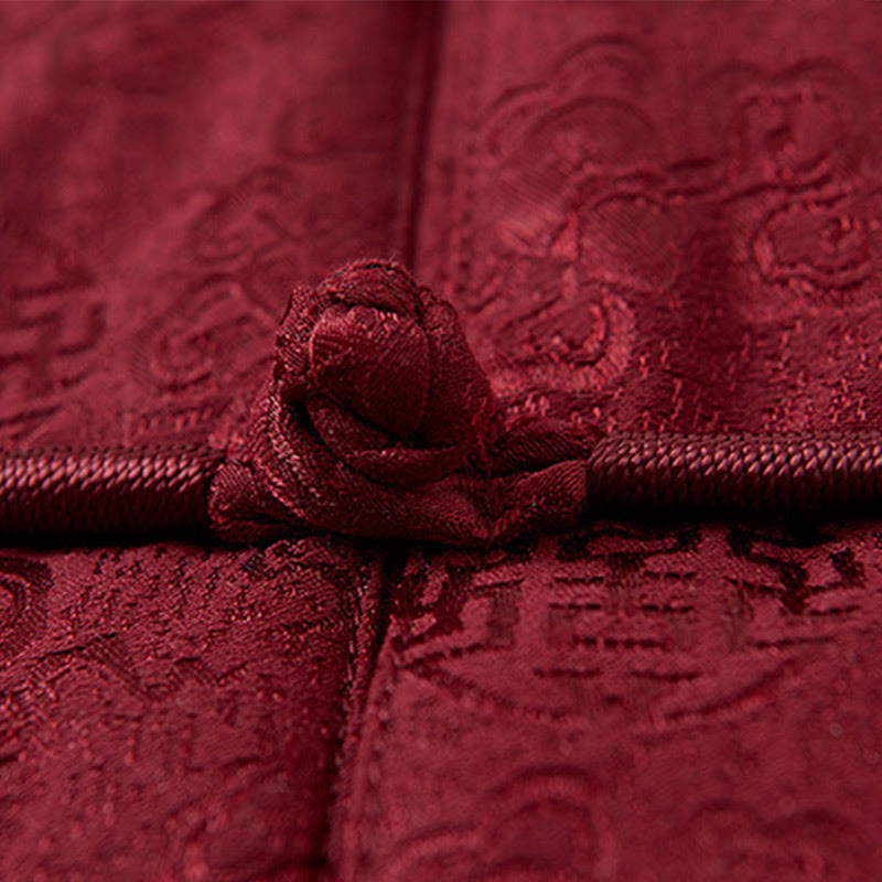 Veste de costume Tang pour homme, à manches longues et col montant, avec poches, motif brodé de Buddha Stones - image 5