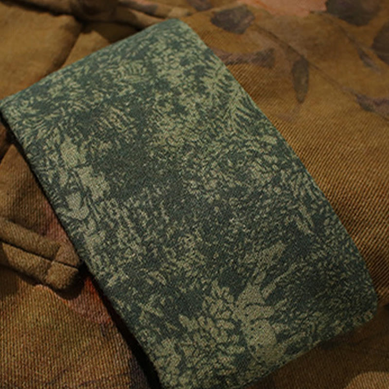 Veste en coton à manches longues pour homme, motif floral printanier imprimé de Buddha Stones, style chinois, avec boutons brandebourg. - image 22