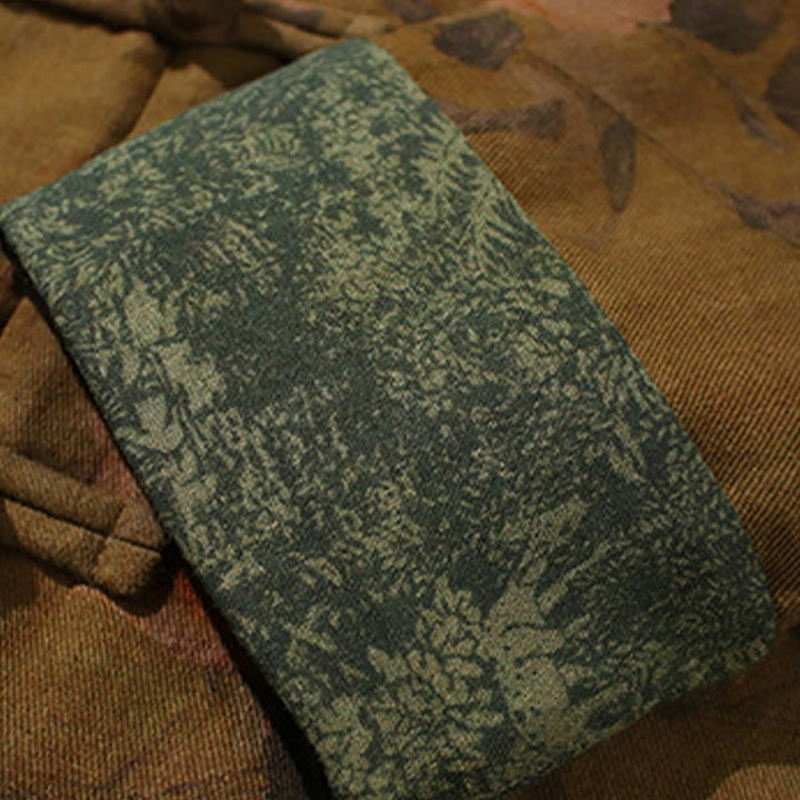 Veste en coton à manches longues pour homme, motif floral printanier imprimé de Buddha Stones, style chinois, avec boutons brandebourg. - image 22