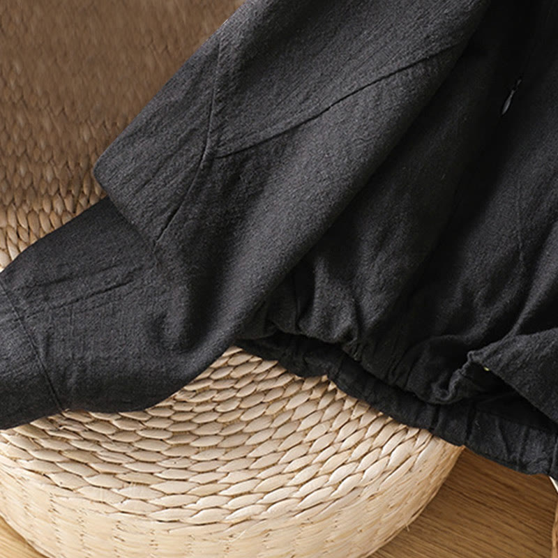 Veste à manches longues double épaisseur en coton avec fermeture éclair et poches pour femme Buddha Stones - image 8