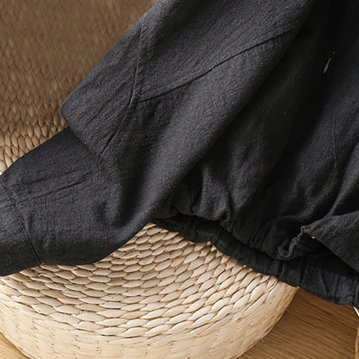 Veste à manches longues double épaisseur en coton avec fermeture éclair et poches pour femme Buddha Stones - image 8