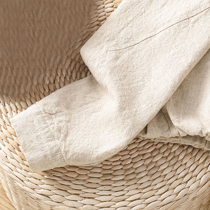 Veste à manches longues double épaisseur en coton avec fermeture éclair et poches pour femme Buddha Stones - image 16