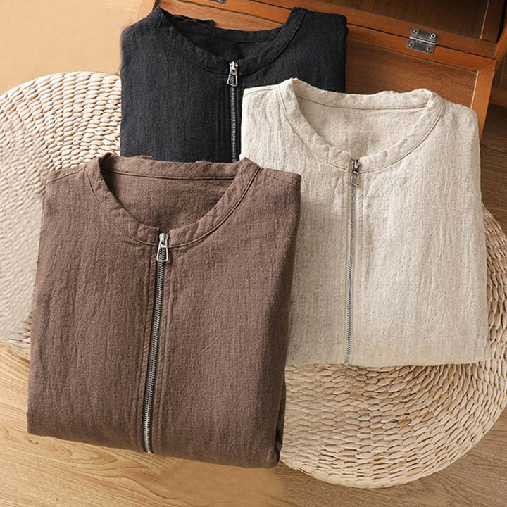 Veste à manches longues double épaisseur en coton avec fermeture éclair et poches pour femme Buddha Stones - image 29