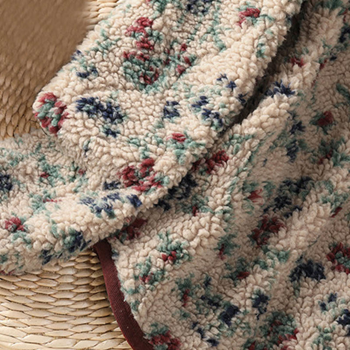 Veste thermique à manches longues pour femme, en coton à motif floral, avec boutons et poches, de la Buddha Stones. - image 9