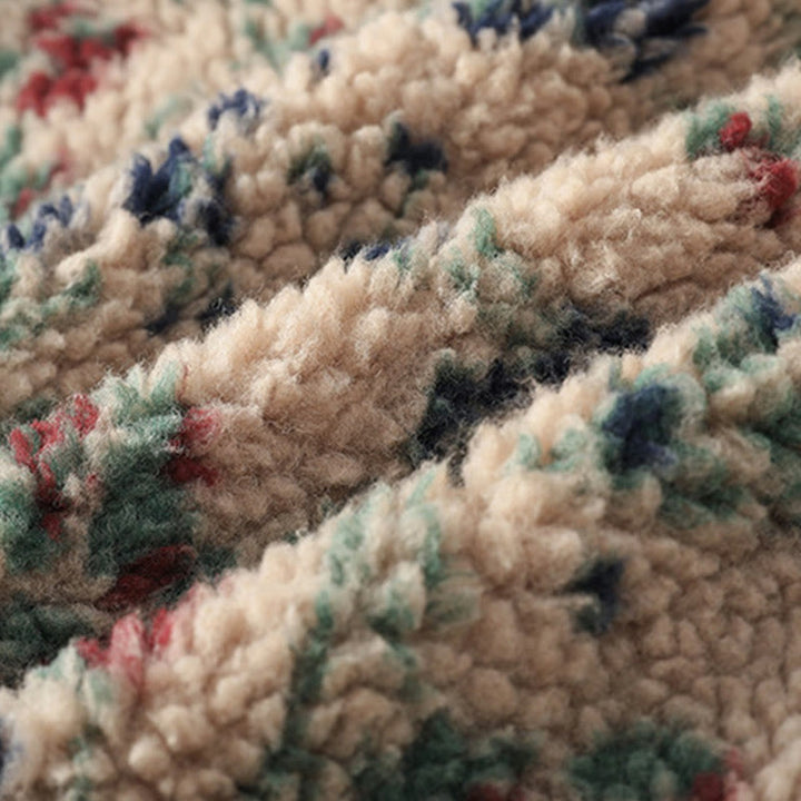 Veste thermique à manches longues pour femme, en coton à motif floral, avec boutons et poches, de la Buddha Stones. - image 11