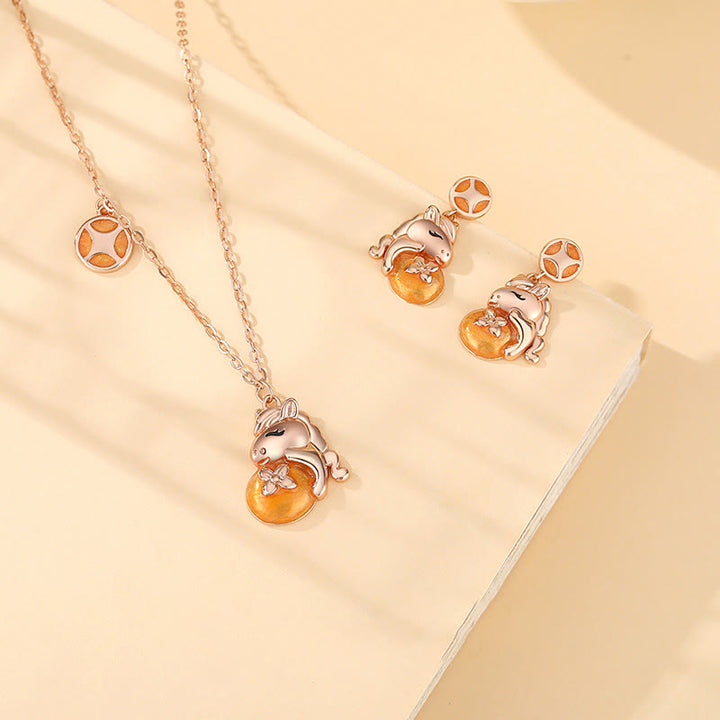 Collier pendentif en argent sterling 925 Buddha Stones , motif pièces de monnaie de l'année du Cheval, symbole de bénédiction - image 9