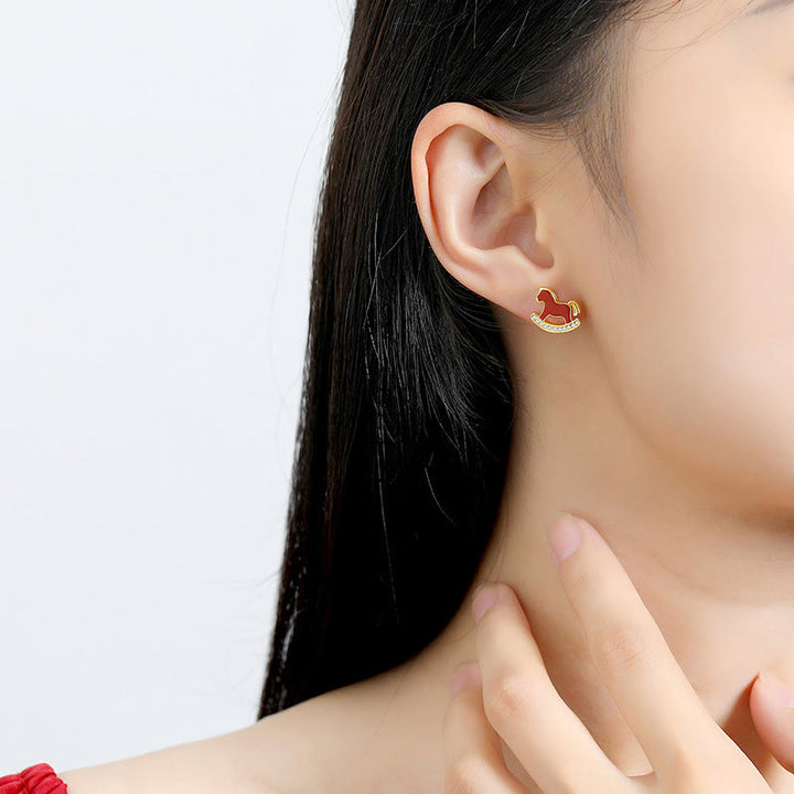 Bracelet en argent sterling 925 Buddha Stones, cordon rouge et agate rouge, symbole de l'année du Cheval - image 16