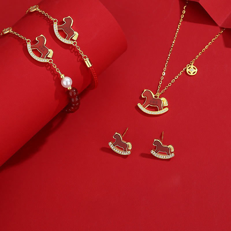 Bracelet en argent sterling 925 avec breloque Année du Cheval et agate rouge, Buddha Stones et d'une chaîne apaisante. - image 22