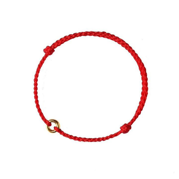 Bracelet de cheville ajustable en cordon tressé avec boucle de paix et Buddha Stones - image 8