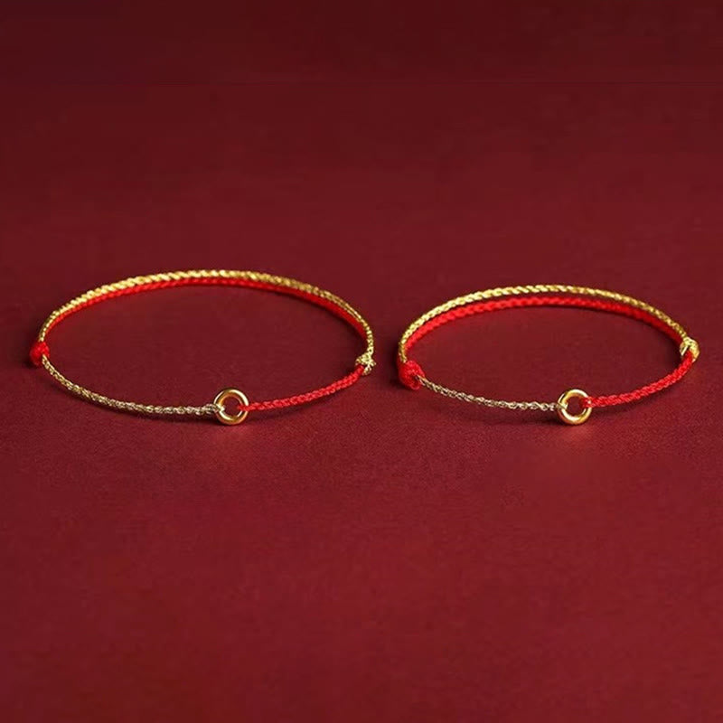 Bracelet de cheville ajustable en cordon tressé avec boucle de paix et Buddha Stones - image 11