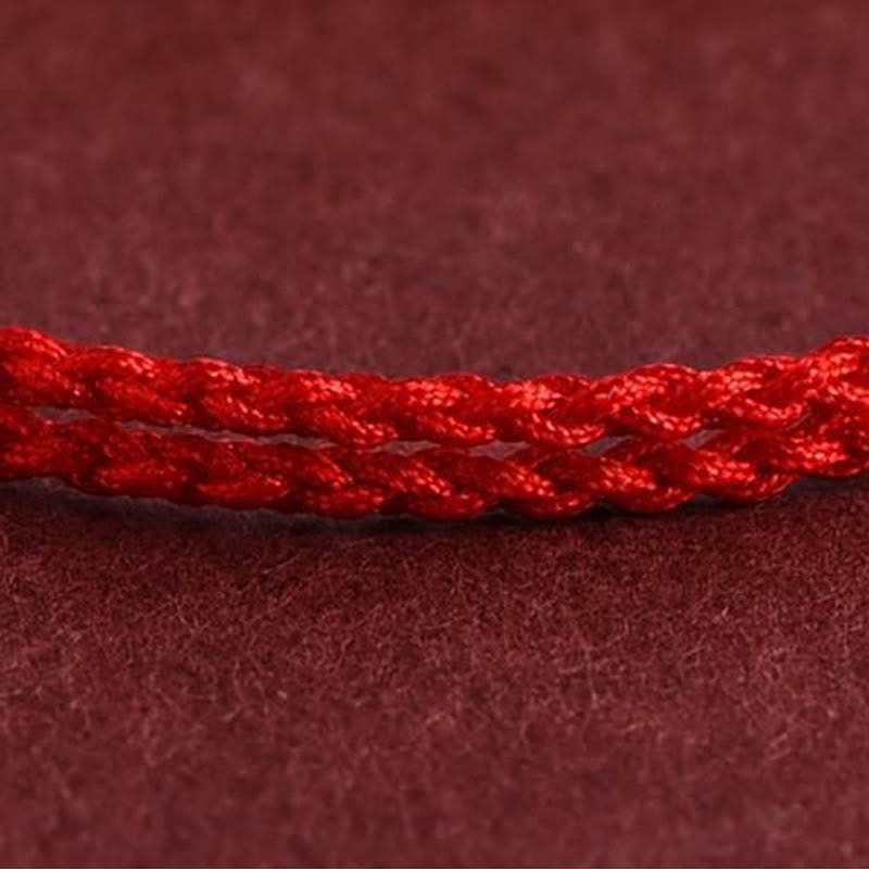 Bracelet de cheville de protection en corde tressée avec cinq pièces de cuivre et Buddha Stones - image 7