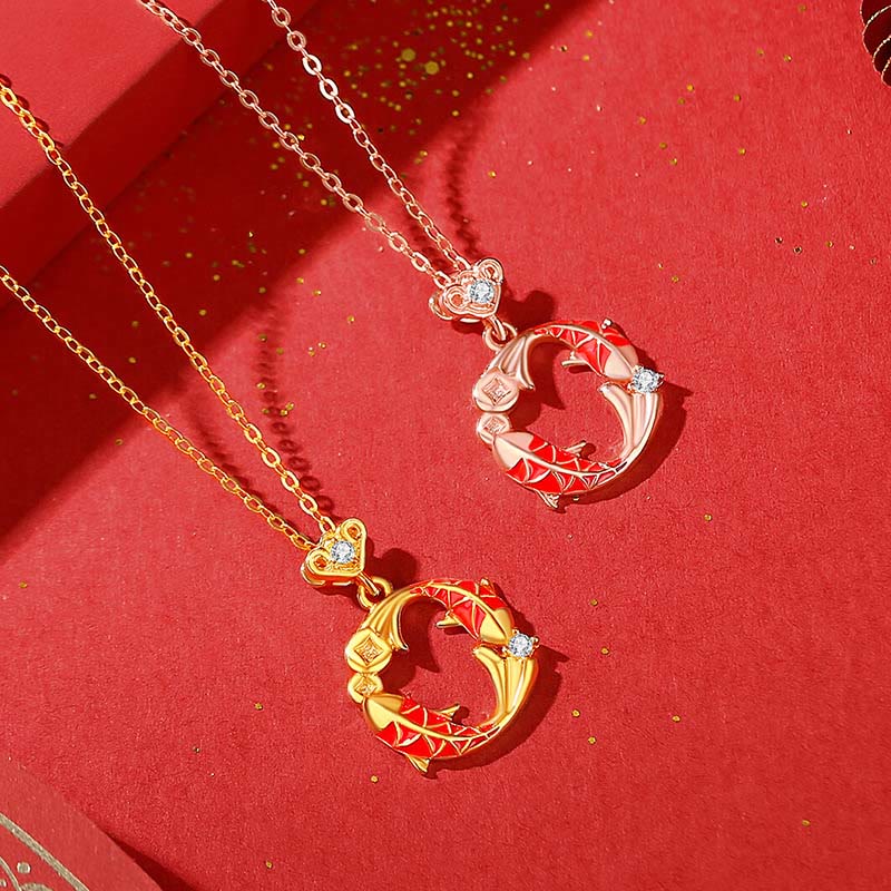 Bracelet en argent sterling 925 plaqué or 18 carats avec motif de carpe koï et cordon rouge cinabre, orné de Buddha Stones. - image 13