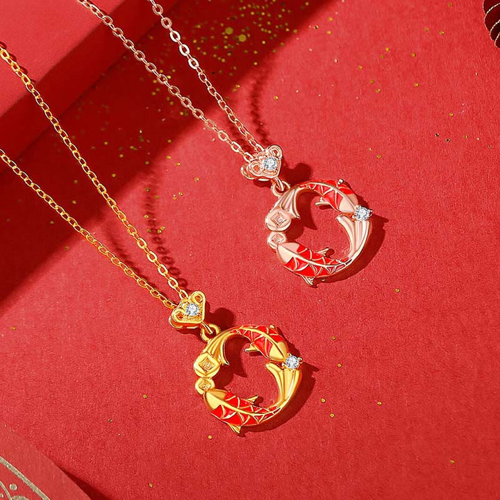 Buddha Stones Boucles d'oreilles de protection en argent sterling 925 plaqué or 18 carats, motif de carpe koï - image 17