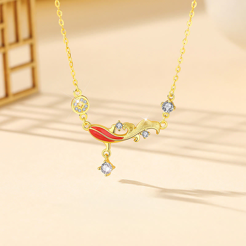 Bracelet de bénédiction en argent sterling 925 avec motif de carpe koï et cordon rouge, orné de Buddha Stones - Collier de poissons Koi - image 8